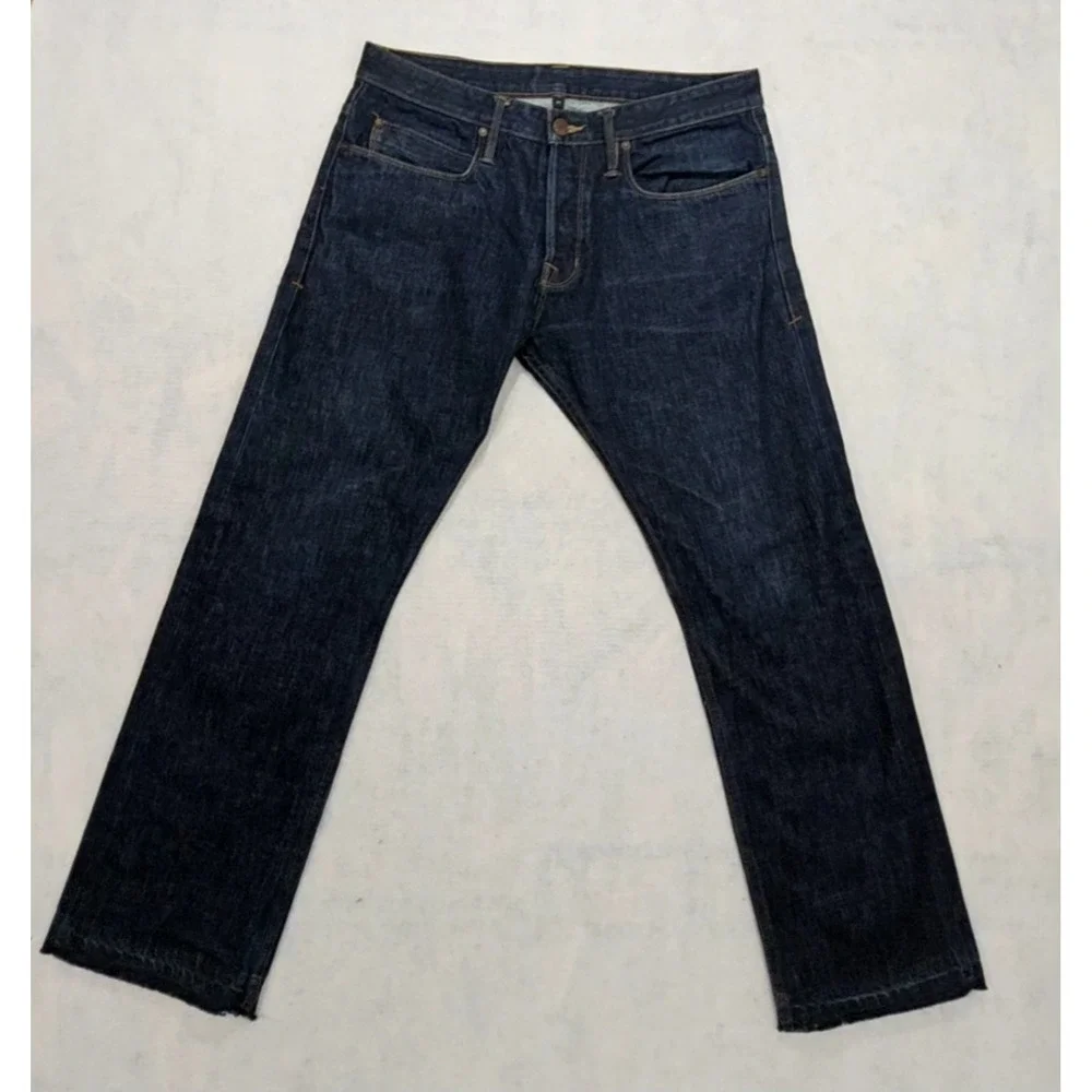 Freenote Cloth Jeans 32 x 28 29 Selvedge Blue Straight Leg Made In USA - Picture 1 of 8